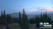 Archived webcam image showing Sun Peaks - View Mt. Tod on 11 Aug 2026 at 14:45