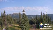 Archived webcam image showing Sun Peaks - View Mt. Tod on 11 Aug 2026 at 18:45