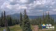 Archived webcam image showing Sun Peaks - View Mt. Tod on 11 Aug 2026 at 22:45