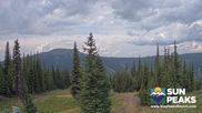 Archived webcam image showing Sun Peaks - View Mt. Tod on 12 Aug 2026 at 00:45