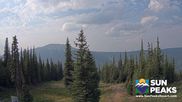 Archived webcam image showing Sun Peaks - View Mt. Tod on 12 Aug 2026 at 02:45