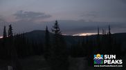 Archived webcam image showing Sun Peaks - View Mt. Tod on 12 Aug 2026 at 06:45