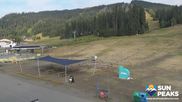 Archived webcam image showing Village Day Lodge - Sun Peaks on 27 Aug 2026 at 18:37