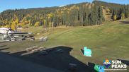 Archived webcam image showing Village Day Lodge - Sun Peaks on 11 Oct 2026 at 18:46
