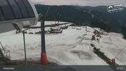 Archived webcam image showing Špindlerův Mlýn: Hromovka on 13 Apr 2026 at 07:38