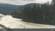 Archived webcam image showing Špindlerův Mlýn: Hromovka on 13 Apr 2026 at 09:38