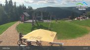 Archived webcam image showing Velka Upa Ski Resort on 8 Aug 2026 at 11:42