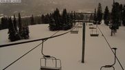 Archived webcam image showing Alpine Lift at Bridger Bowl Ski Resort on 2 Apr 2026 at 22:09