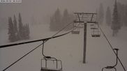Archived webcam image showing Alpine Lift at Bridger Bowl Ski Resort on 3 Apr 2026 at 02:09