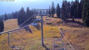 Archived webcam image showing Alpine Lift at Bridger Bowl Ski Resort on 8 Oct 2026 at 16:45