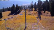 Archived webcam image showing Alpine Lift at Bridger Bowl Ski Resort on 8 Oct 2026 at 18:45