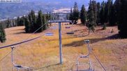 Archived webcam image showing Alpine Lift at Bridger Bowl Ski Resort on 8 Oct 2026 at 22:45