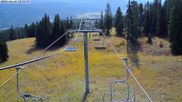 Archived webcam image showing Alpine Lift at Bridger Bowl Ski Resort on 9 Oct 2026 at 18:15