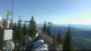 Archived webcam image showing North Ridge - Bridger Bowl on 23 May 2026 at 16:35