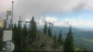 Archived webcam image showing North Ridge - Bridger Bowl on 7 Jul 2026 at 18:52