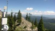 Archived webcam image showing North Ridge - Bridger Bowl on 7 Jul 2026 at 20:52