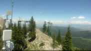 Archived webcam image showing North Ridge - Bridger Bowl on 7 Jul 2026 at 22:52