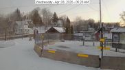 Archived webcam image showing view of the information center at Old Forge on 8 Apr 2026 at 12:04