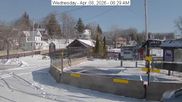 Archived webcam image showing view of the information center at Old Forge on 8 Apr 2026 at 14:04