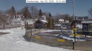 Archived webcam image showing view of the information center at Old Forge on 8 Apr 2026 at 16:04