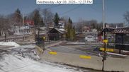 Archived webcam image showing view of the information center at Old Forge on 8 Apr 2026 at 18:04