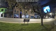 Archived webcam image showing View of the main street in Old Forge on 23 May 2026 at 10:53