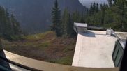 Archived webcam image showing Ed Chair Lift top station - view in south-east direction on 4 Aug 2026 at 18:53