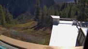 Archived webcam image showing Ed Chair Lift top station - view in south-east direction on 3 Oct 2026 at 22:29