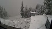 Archived webcam image showing Ed Chair Lift top station - view in south-east direction on 27 Oct 2026 at 20:15