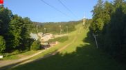 Archiviertes Webcam Bild: Bergstation des Sessellifts Cerny Vrch (Ještěd) am 28.05.2026 um 06:41 Uhr