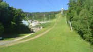 Archiviertes Webcam Bild: Bergstation des Sessellifts Cerny Vrch (Ještěd) am 28.05.2026 um 08:41 Uhr