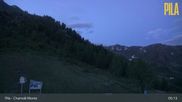 Archived webcam image showing Pila - Chamolé Top Station on 10 Jun 2026 at 05:29