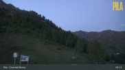 Archived webcam image showing Pila - Chamolé Top Station on 20 Jun 2026 at 05:56