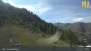Archived webcam image showing Pila - Chamolé Top Station on 24 Aug 2026 at 11:16