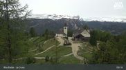 Archived webcam image showing Alta Badia Ski Resort - La Crusc on 3 Jun 2026 at 09:43