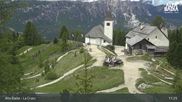 Archived webcam image showing Alta Badia Ski Resort - La Crusc on 3 Jun 2026 at 11:43