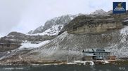 Archived webcam image showing Madonna di Campiglio - Grostè Base Station on 18 May 2026 at 15:01