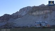 Archived webcam image showing Madonna di Campiglio - Grostè Base Station on 24 May 2026 at 07:58