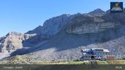 Archived webcam image showing Madonna di Campiglio - Grostè Base Station on 4 Sep 2026 at 09:16