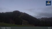 Archived webcam image showing Slopes and Lifts in Pinzolo on 9 Oct 2026 at 07:01