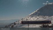 Archived webcam image showing View of Skalnate Pleso (Tatranská Lomnica) on Feb 26, 2026 at 1:01 PM