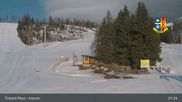 Archived webcam image showing Strbské Pleso Interski on 14 Mar 2026 at 08:05