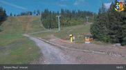 Archived webcam image showing Strbské Pleso Interski on 27 Aug 2026 at 09:48