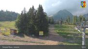 Archived webcam image showing Strbské Pleso Interski on 27 Aug 2026 at 17:48