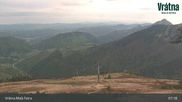Archived webcam image showing Vratna-Chleb (1457m) on 14 May 2026 at 07:37