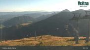 Archived webcam image showing Vratna-Chleb (1457m) on 13 Aug 2026 at 07:45