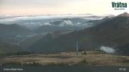 Archived webcam image showing Vratna-Chleb (1457m) on 19 Oct 2026 at 07:26