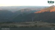 Archived webcam image showing Vratna-Chleb (1457m) on 19 Oct 2026 at 17:26