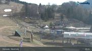 Archived webcam image showing Donovaly - Chairlift Záhradiste (1031m) on 12 Apr 2026 at 09:25