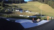 Archived webcam image showing The roof of the ski hut Schalkental at Schwäbische Alb on 18 Jun 2026 at 07:23